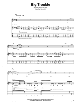 page one of Big Trouble (Guitar Tab)