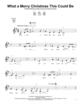 page one of What A Merry Christmas This Could Be (Ukulele)