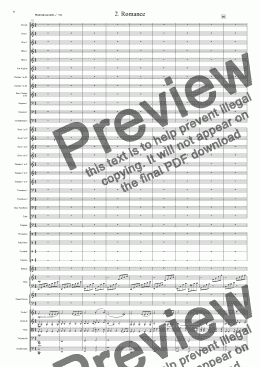 page one of Symphony No 36 2nd movement
