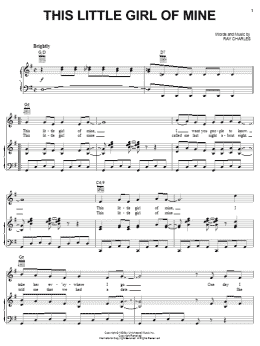 page one of This Little Girl Of Mine (Piano, Vocal & Guitar Chords (Right-Hand Melody))