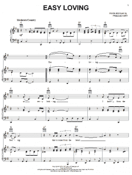 page one of Easy Loving (Piano, Vocal & Guitar Chords (Right-Hand Melody))