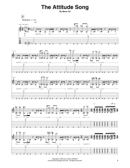 page one of The Attitude Song (Guitar Tab)