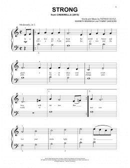 page one of Strong (from the Motion Picture Cinderella) (Beginning Piano Solo)