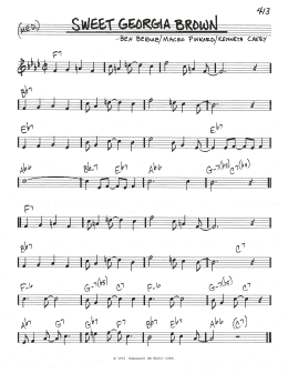 page one of Sweet Georgia Brown (Real Book – Melody & Chords – C Instruments)