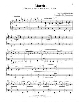 page one of March [Jazz version] (arr. Eric Baumgartner) (Educational Piano)