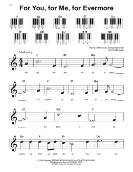 page one of For You, For Me For Evermore (Super Easy Piano)