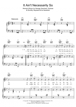 page one of It Ain't Necessarily So (from Porgy And Bess) (Piano, Vocal & Guitar Chords)