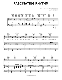 page one of Fascinating Rhythm (Piano, Vocal & Guitar Chords (Right-Hand Melody))