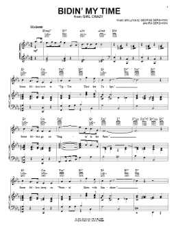 page one of Bidin' My Time (Piano, Vocal & Guitar Chords (Right-Hand Melody))