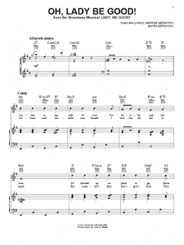 page one of Oh, Lady Be Good! (Piano, Vocal & Guitar Chords (Right-Hand Melody))