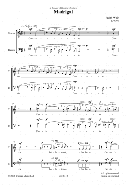 page one of Madrigal (Piano, Vocal & Guitar Chords)