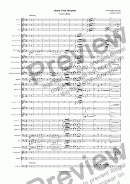 page one of Into The Storm - Concert Band 