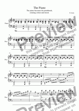page one of The Piano