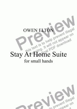 page one of Stay At Home Suite