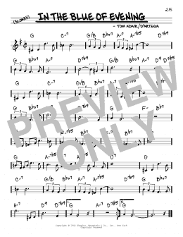 page one of In The Blue Of Evening (Real Book – Melody & Chords)