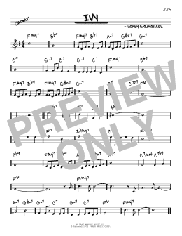 page one of Ivy (Real Book – Melody & Chords)