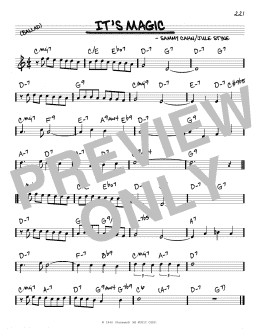 page one of It's Magic (Real Book – Melody & Chords)