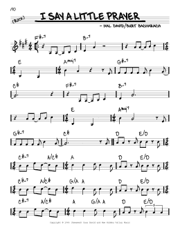 page one of I Say A Little Prayer (Real Book – Melody & Chords)