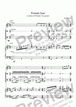 page one of Prelude beat