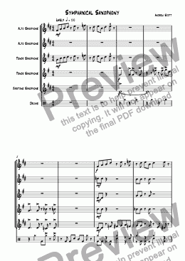 page one of Symphaxical Saxophony