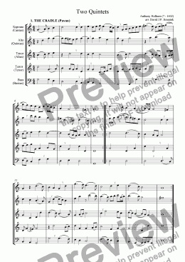 page one of Two Quintets