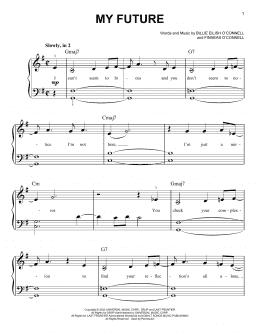 page one of my future (Easy Piano)