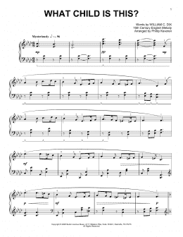 page one of What Child Is This? (arr. Phillip Keveren) (Piano Solo)