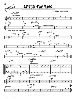 page one of After The Rain (Real Book – Melody & Chords)