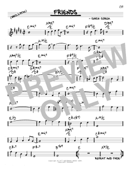 page one of Friends (Real Book – Melody & Chords)