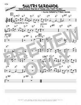 page one of Sultry Serenade (How Could You Do A Thing Like That To Me) (Real Book – Melody & Chords)