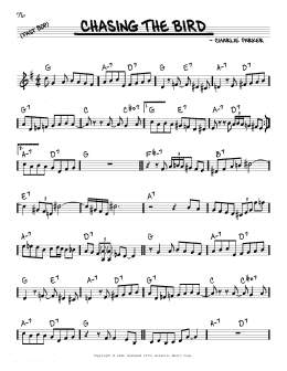 page one of Chasing The Bird (Real Book – Melody & Chords)