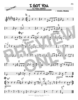 page one of I Got You (I Feel Good) (Real Book – Melody & Chords)