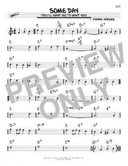page one of Some Day (You'll Want Me To Want You) (Real Book – Melody & Chords)