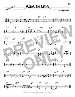 page one of Side By Side (Real Book – Melody & Chords)