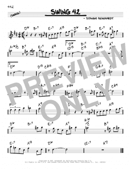 page one of Swing 42 (Real Book – Melody & Chords)