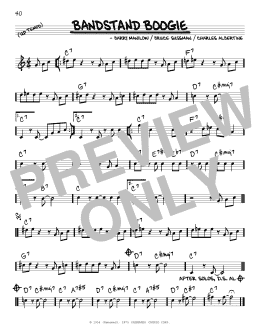 page one of Bandstand Boogie (Real Book – Melody & Chords)
