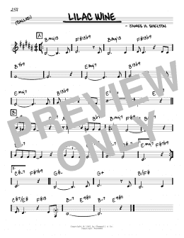 page one of Lilac Wine (Real Book – Melody & Chords)