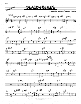 page one of Deacon Blues (Real Book – Melody & Chords)