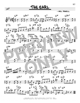 page one of The Earl (Real Book – Melody & Chords)