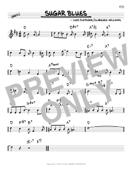 page one of Sugar Blues (Real Book – Melody & Chords)