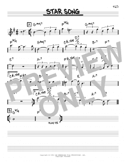 page one of Star Song (Real Book – Melody & Chords)