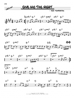 page one of Give Me The Night (Real Book – Melody & Chords)