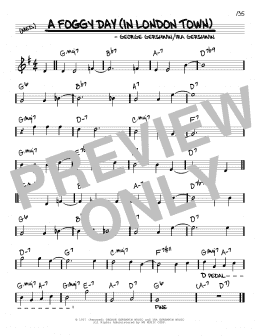 page one of A Foggy Day (In London Town) (Real Book – Melody & Chords)