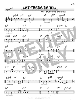 page one of Let There Be You (Real Book – Melody & Chords)
