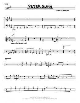 page one of Peter Gunn (Real Book – Melody & Chords)