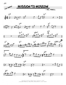 page one of Mission To Moscow (Real Book – Melody & Chords)
