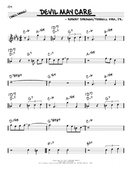 page one of Devil May Care (Real Book – Melody & Chords)