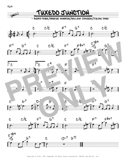 page one of Tuxedo Junction (Real Book – Melody & Chords)