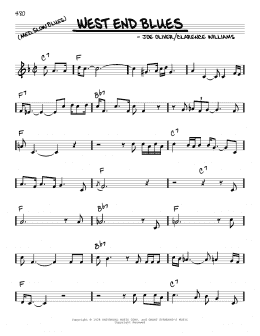 page one of West End Blues (Real Book – Melody & Chords)