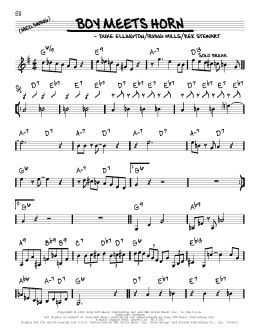 page one of Boy Meets Horn (Real Book – Melody & Chords)